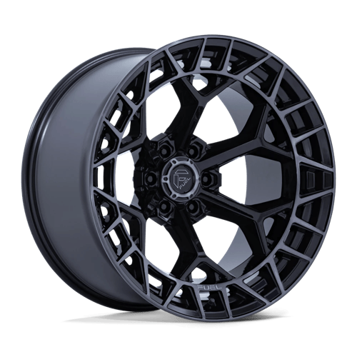 Fuel CHARGER Gloss Black Brushed Dark Tint 6x139.7 Wheels - product view 1