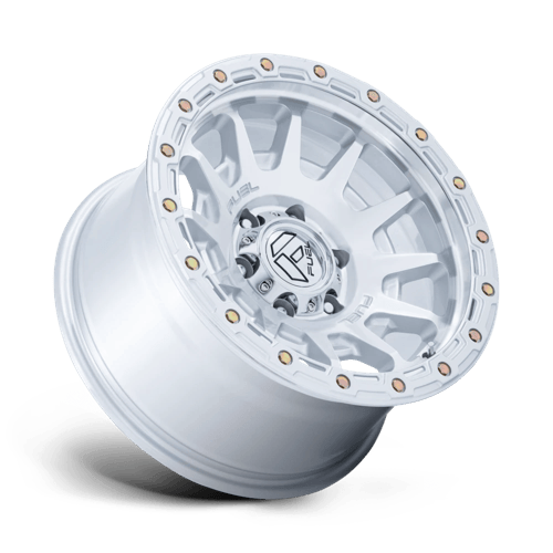 Fuel FORTRESS Gloss Silver W/ Machined Face 6x139.7 Wheels - product view 2