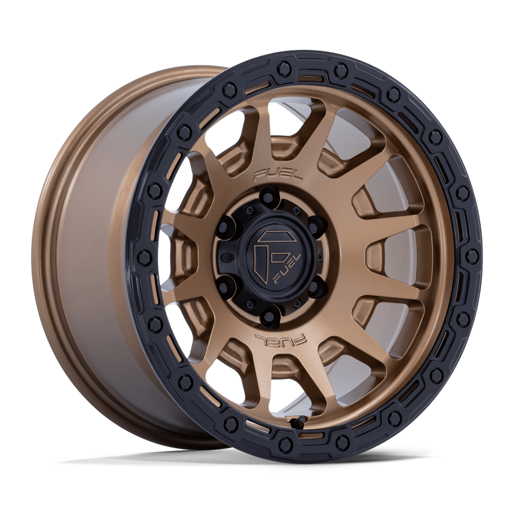 Fuel FORTRESS Matte Bronze W Gloss Black Lip 6x139.7 Wheels - product view 4
