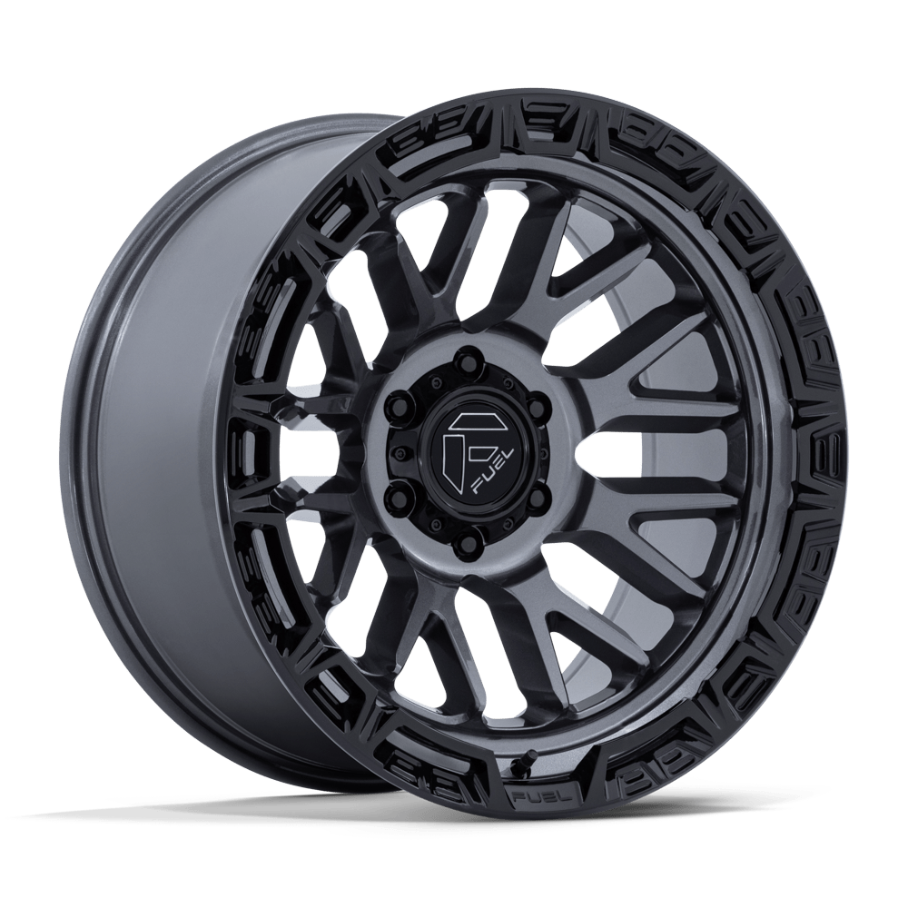 Fuel RAIL Gloss Gunmetal W/ G-Blk Lip 6x139.7 Wheels - product view 4
