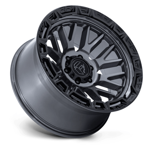 Fuel RAIL Gloss Gunmetal W/ G-Blk Lip 6x139.7 Wheels - product view 2