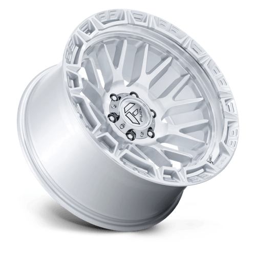 Fuel RAIL Gloss Silver W/ Machined Face 6x139.7 Wheels - product view 2