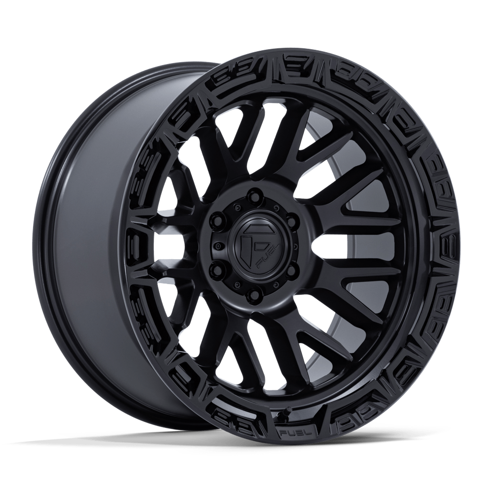 Fuel RAIL Matte Black W/ Gloss Black Lip 6x139.7 Wheels - product view 4