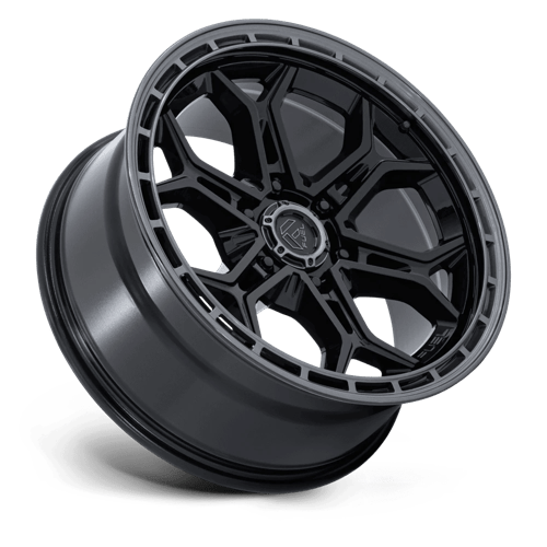 Fuel HEATHEN Gloss Black Gloss Gunmetal Lip 6x139.7 Wheels - product view 2