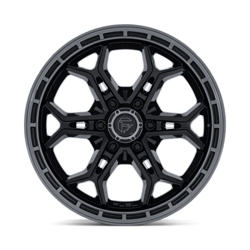 Fuel HEATHEN Gloss Black Gloss Gunmetal Lip 6x139.7 Wheels - product view 3