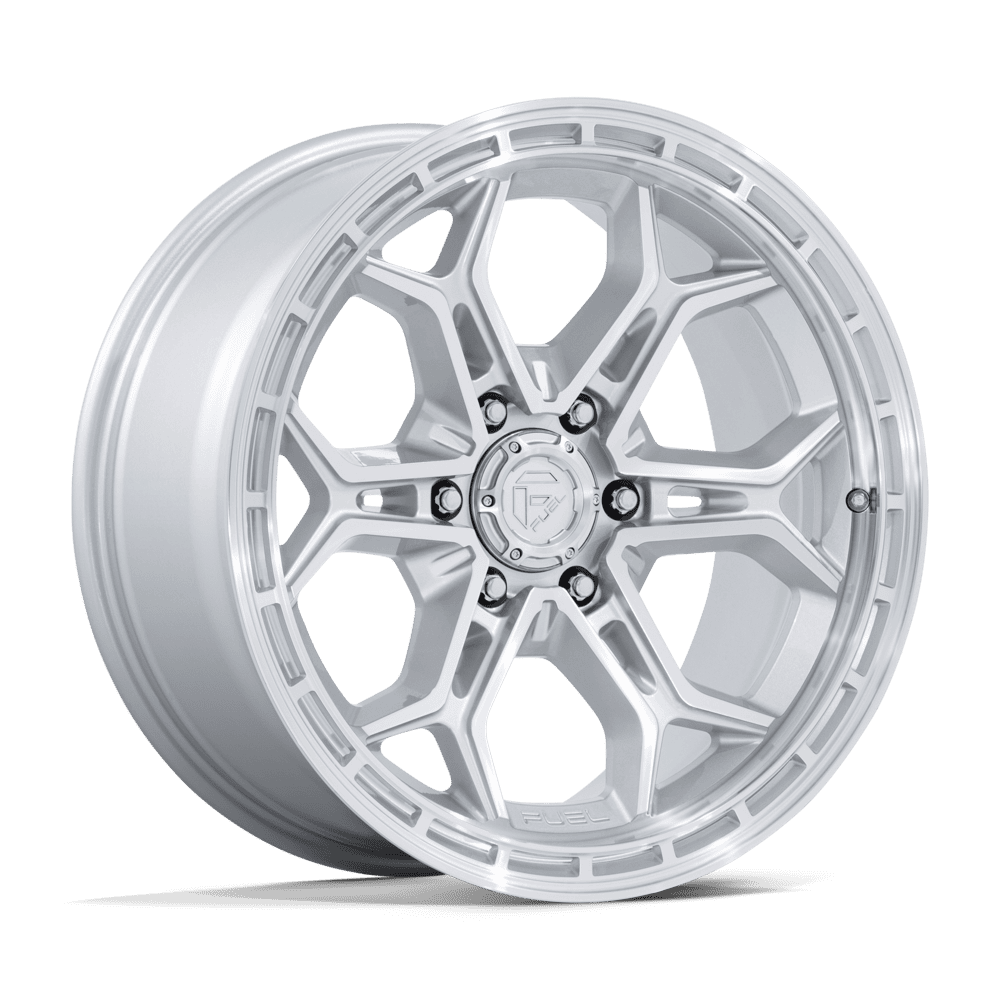 Fuel HEATHEN Gloss Silver W/ Machined Face 6x139.7 Wheels - product view 4