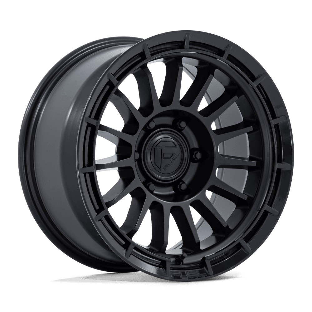 Fuel ASCEND Matte Black W/ Gloss Black Lip 6x139.7 Wheels - product view 4