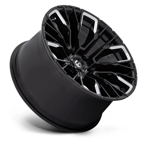 Fuel REBAR Gloss Black Milled 6x139.7 Wheels - product view 2