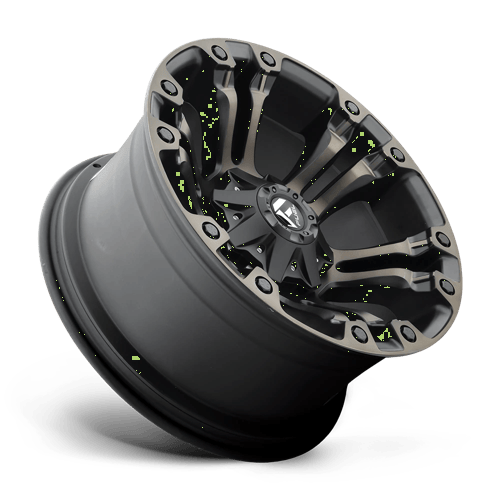 Fuel VAPOR Matte Black Double Dark Tint 6x139.7 Wheels - product view 2