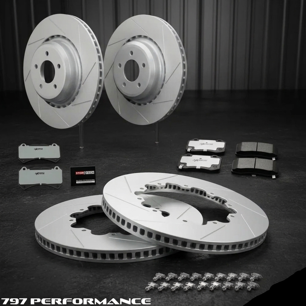【Ree様】E179 エンボッサープレート(4,900) Paragon Front & Slotted Rear Rotor Package – 2015-2023 Hellcat