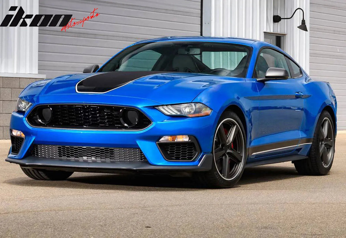 2021-2023 Ford Mustang Mach 1 Black Front Upper Mesh Grille Grill ABS