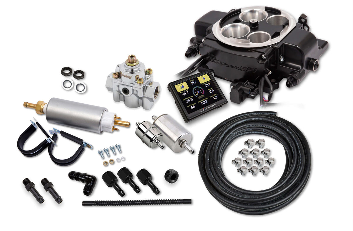 Holley EFI Sniper Quadrajet EFI Master Kit - Black