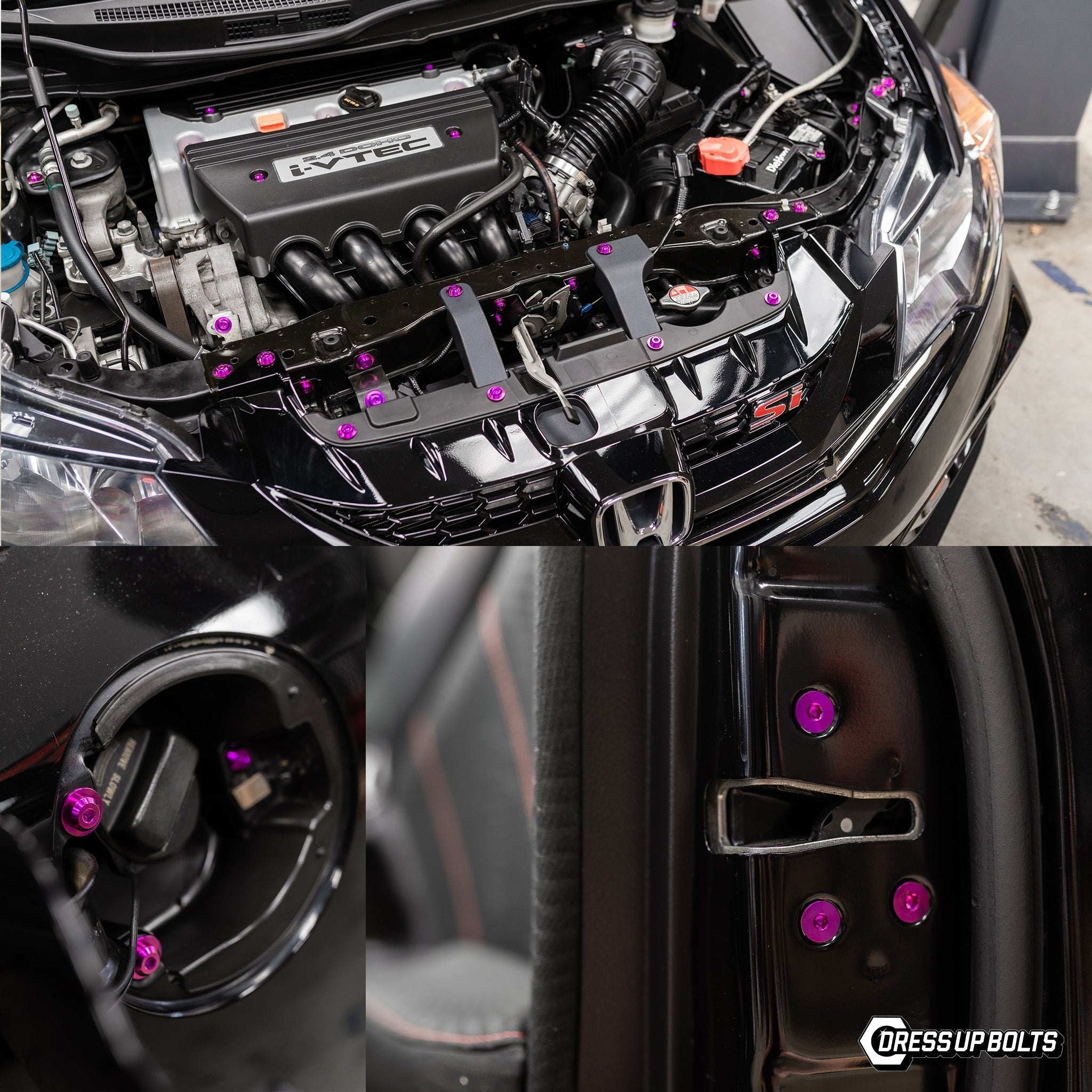 Titanium Hardware Hood Kit - Honda Civic Si (2012-2015)