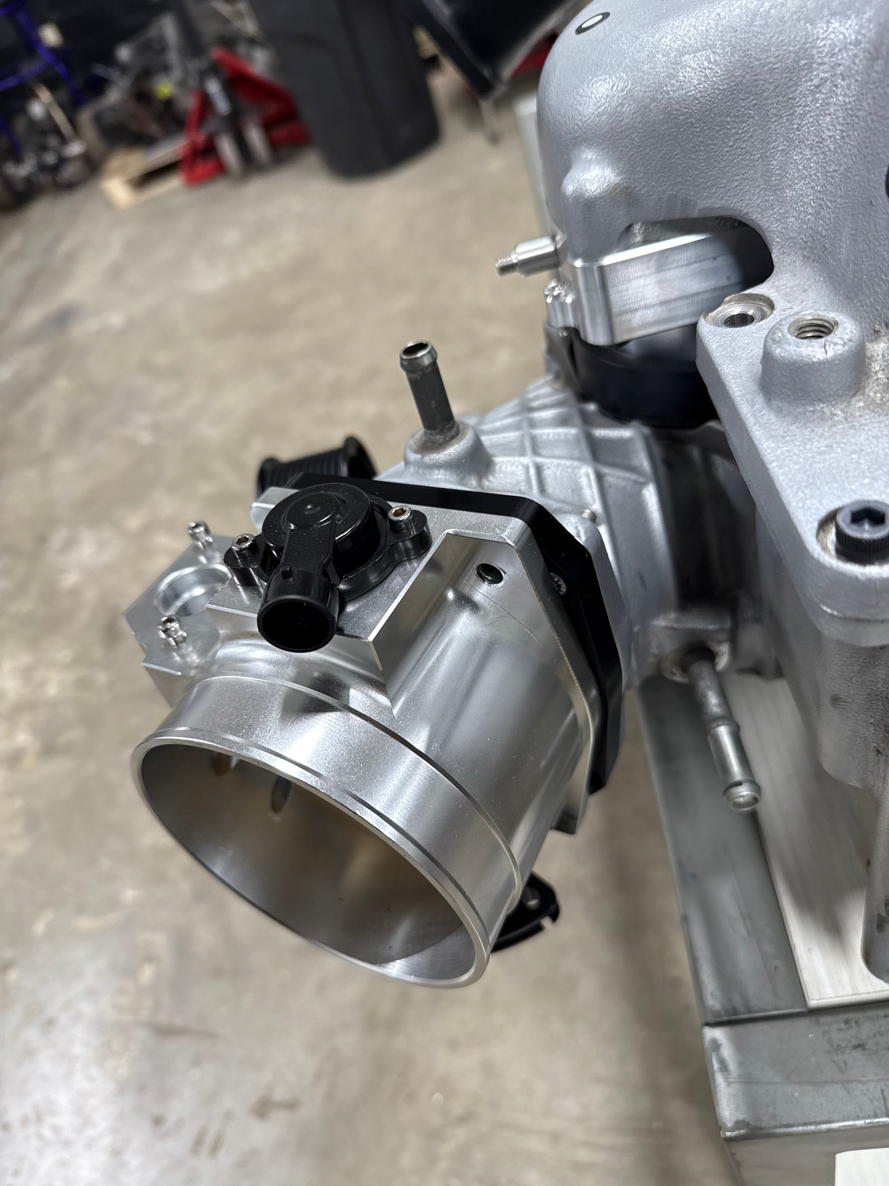 Fabworkz GM Throttle Body to Hellcat Supercharger Adapter Flange