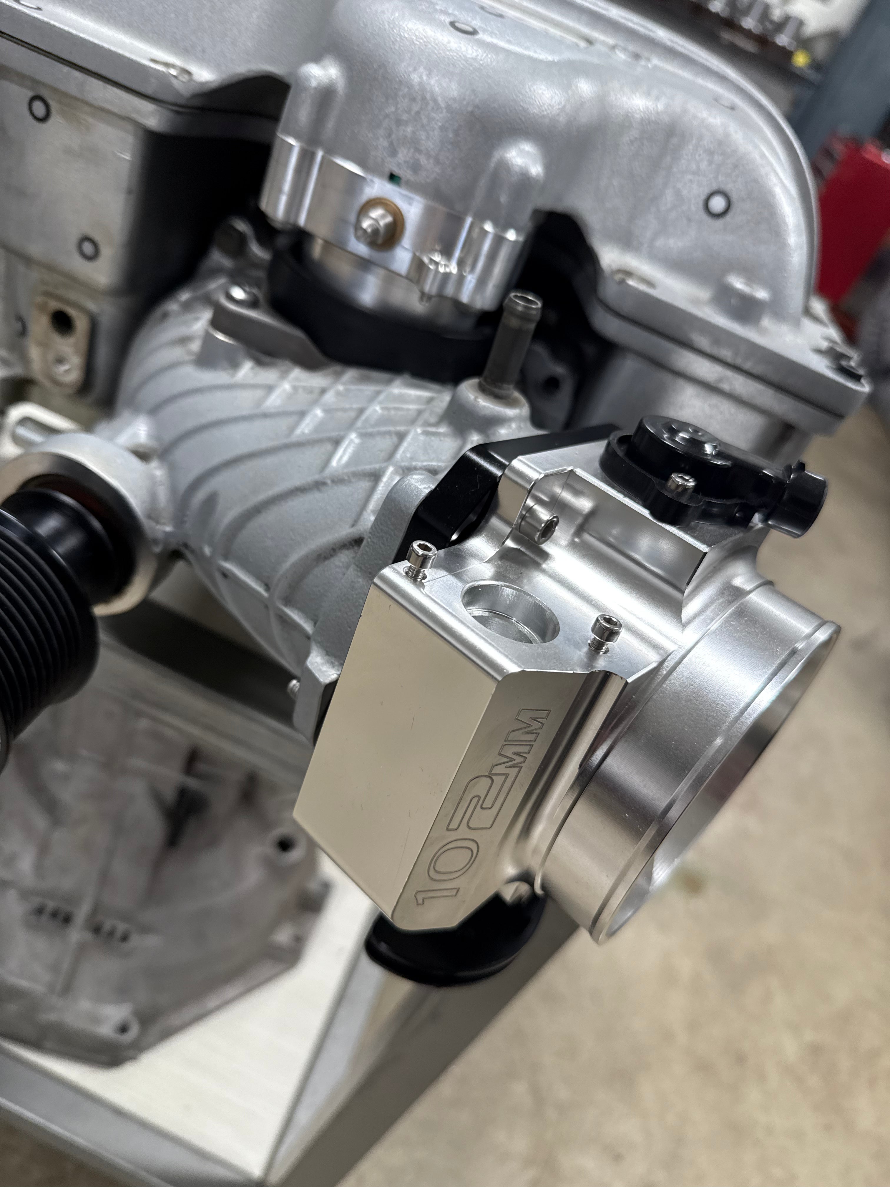 Fabworkz GM Throttle Body to Hellcat Supercharger Adapter Flange