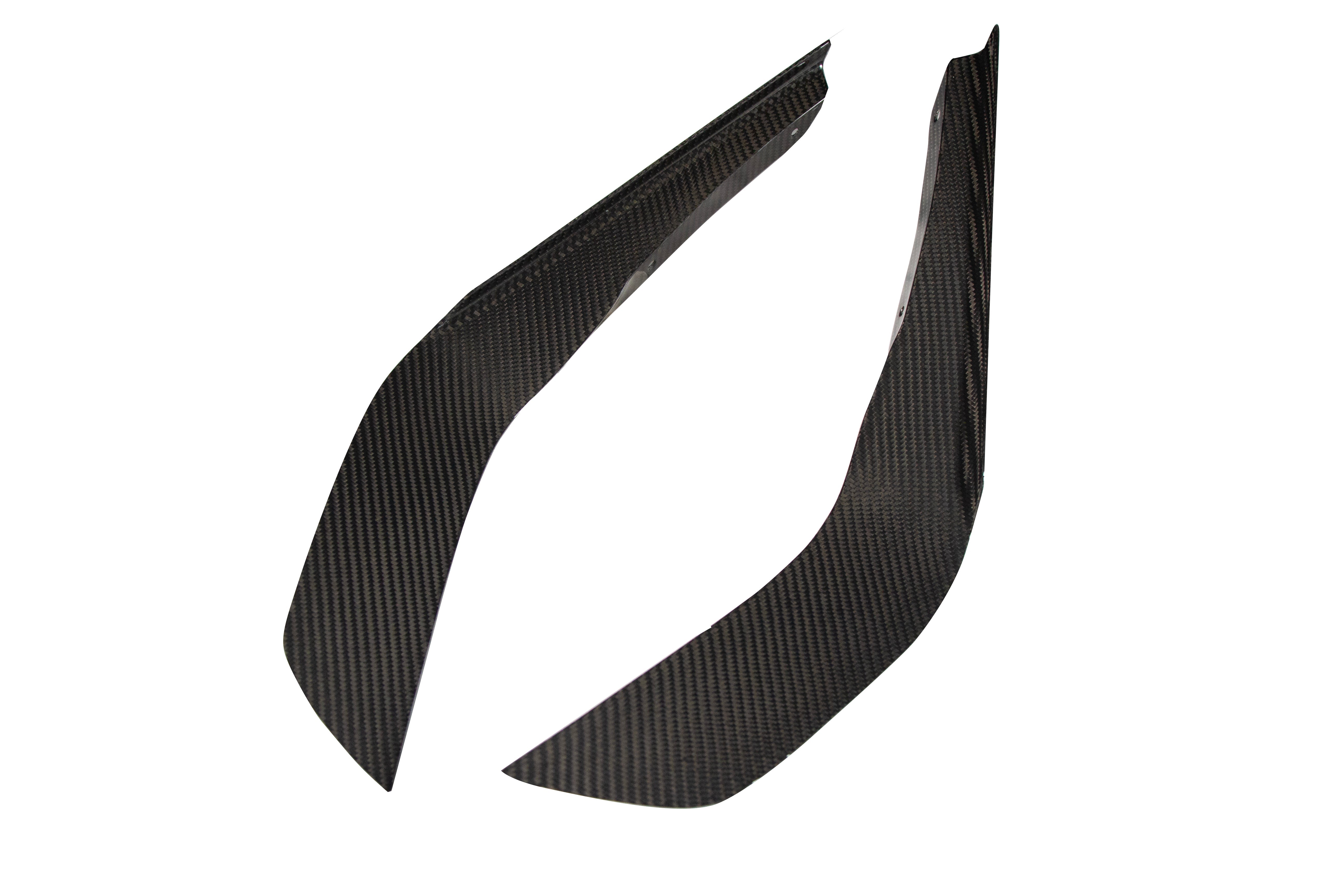 Ford Mustang GT S650 Carbon Fiber Front Bumper Canards 2024 - Current (does not fit Dark Horse bumper)