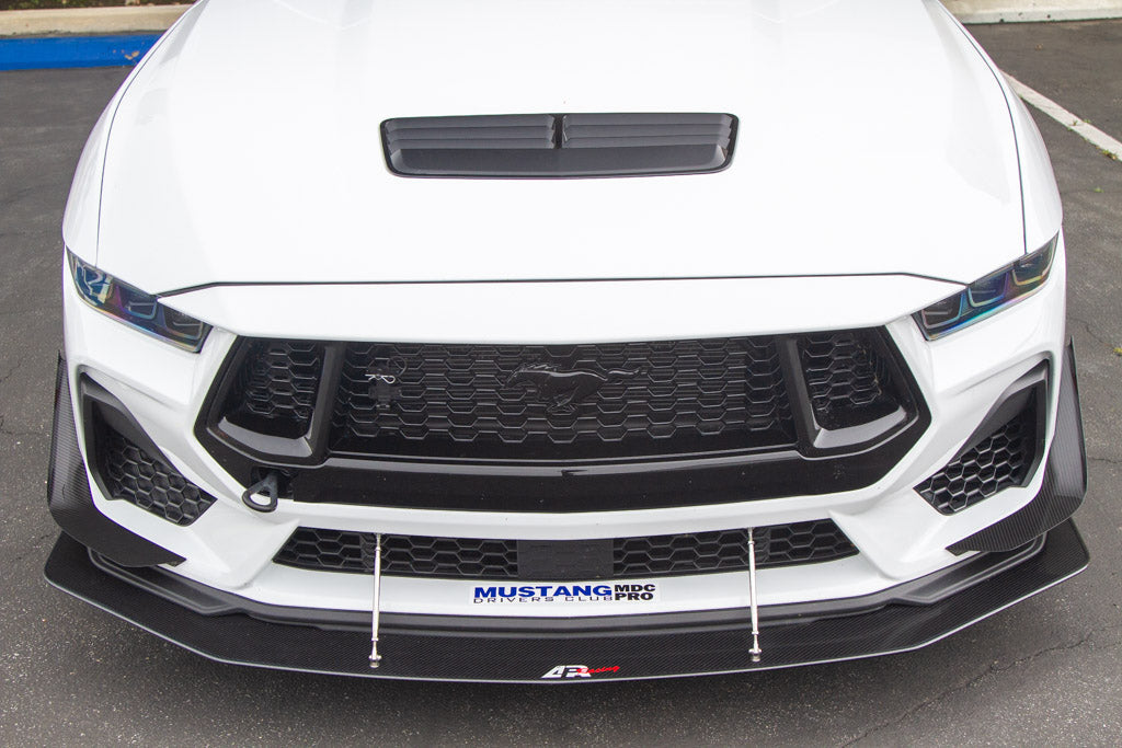 Ford Mustang GT S650 Carbon Fiber Front Bumper Canards 2024 - Current (does not fit Dark Horse bumper)