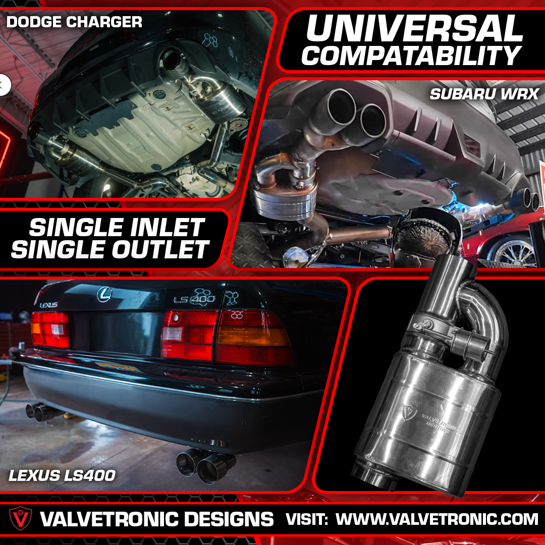 Valvetronic Designs UNIVERSAL VALVED MUFFLER KIT