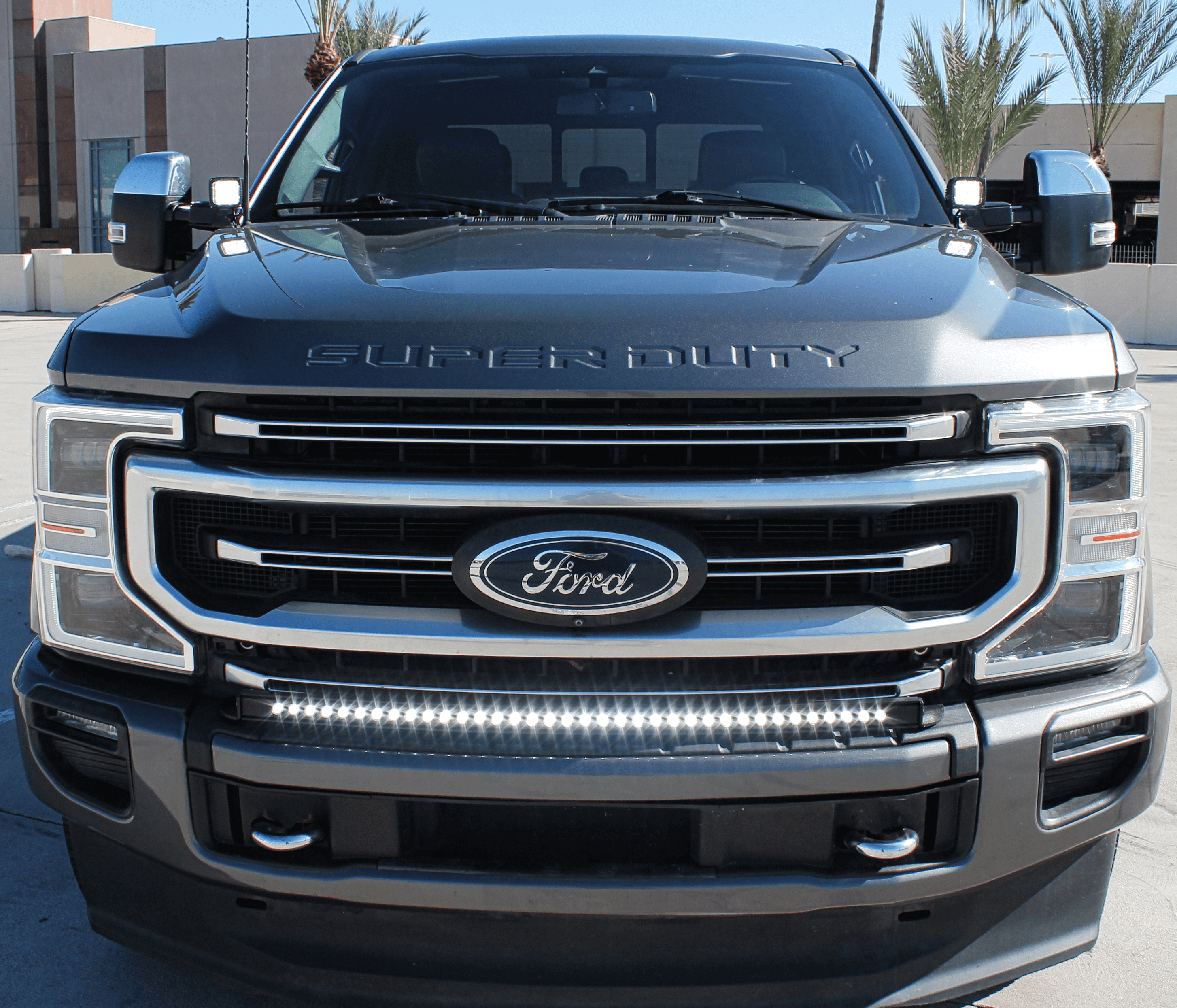 2020-2022 Ford Super Duty F250/350/450 Hood Mount Kit/Ditch Lights