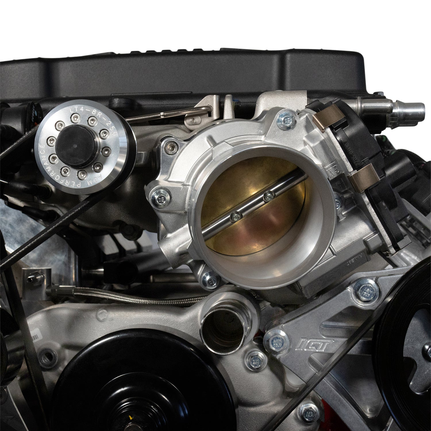 ICT Billet Corvette LT4 Supercharger to LS3 LSA Square Port Head Adapter Kit