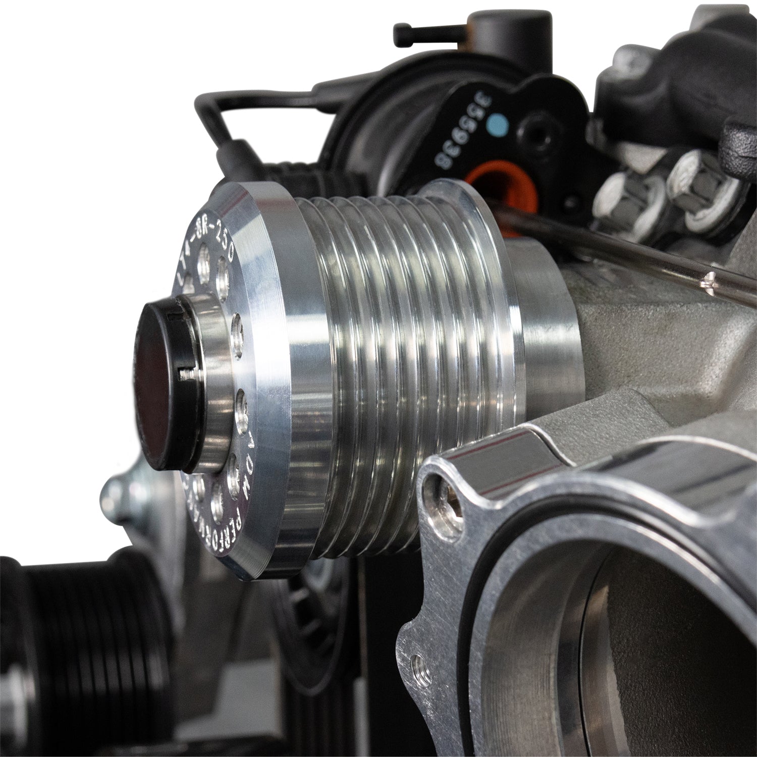 ICT Billet Corvette LT4 Supercharger to LS3 LSA Square Port Head Adapter Kit