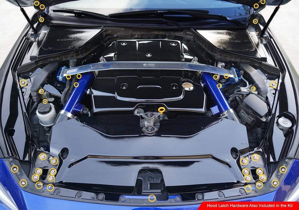 Titanium Hardware Engine Bay Kit - Infiniti Q60 (2014-2016)