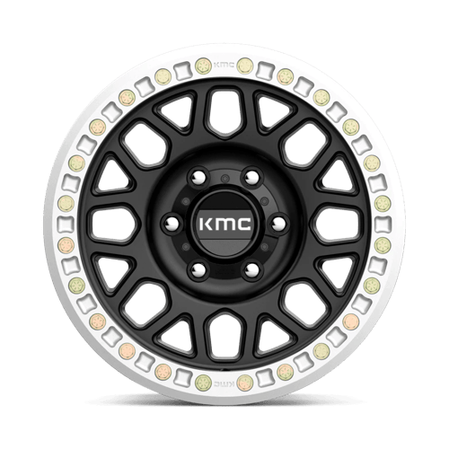 KMC GRENADE DESERT BEADLOCK Satin Black 6x139.7 Wheels - product view 3