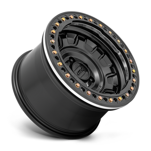 KMC TANK BEADLOCK Satin Black 6x139.7 Wheels - product view 2