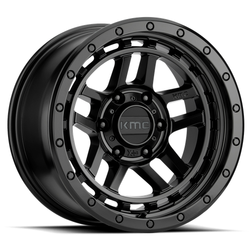 KMC RECON Satin Black 6x139.7 Wheels - product view 1