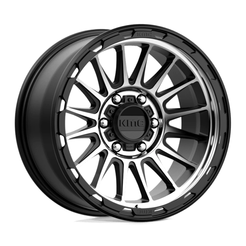 KMC IMPACT Satin Black Machined 6x139.7 Wheels - product view 1