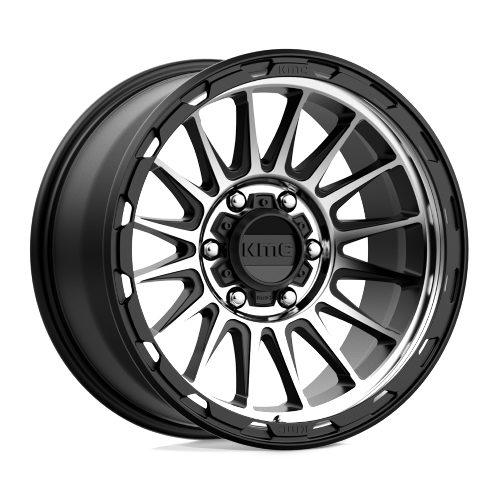 KMC IMPACT Satin Black Machined 6x139.7 Wheels - product view 4