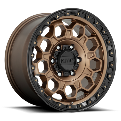 KMC TREK Matte Bronze W/ Black Lip 6x139.7 Wheels - product view 1