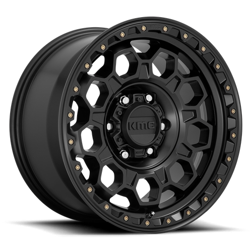KMC TREK Satin Black 6x139.7 Wheels - product view 1
