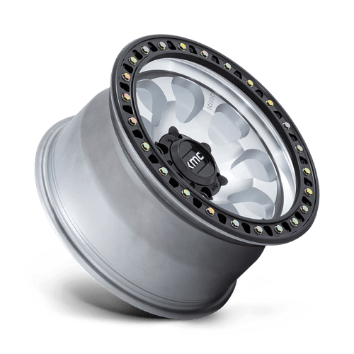 KMC RIOT SBL Machined W/ Satin Black Lip 6x139.7 Wheels - product view 2