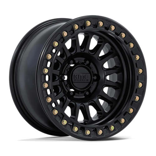 KMC IMPACT BEADLOCK Matte Black 6x139.7 Wheels - product view 1