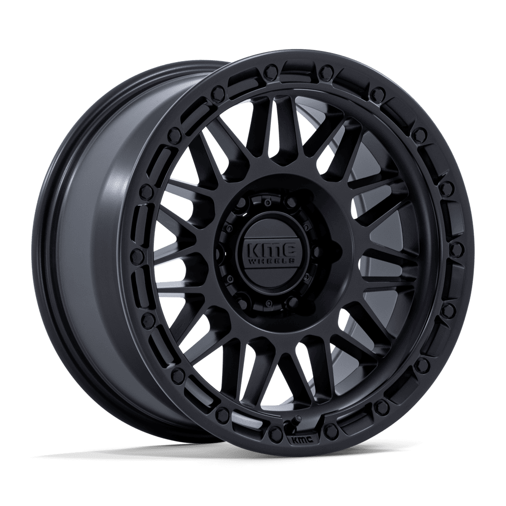 KMC ATTACK Matte Black 6x139.7 Wheels - product view 4