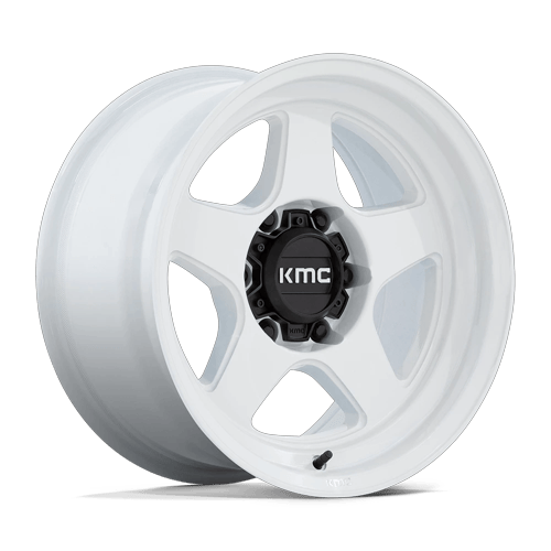 KMC LOBO Gloss White 6x139.7 Wheels - product view 1