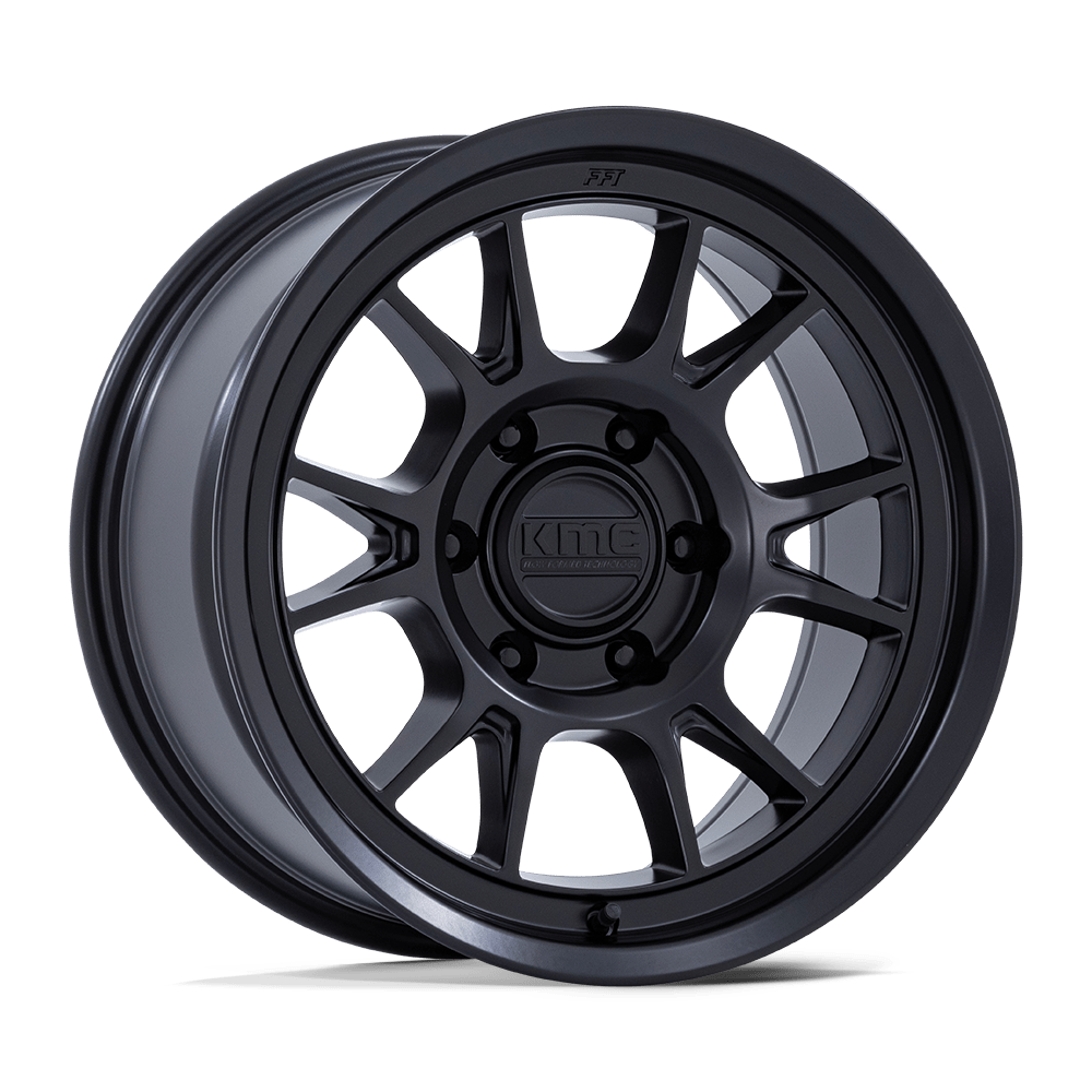 KMC RANGE Matte Black 6x139.7 Wheels - product view 4