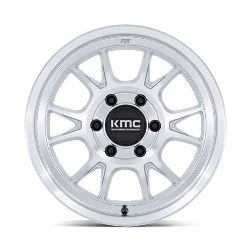 KMC RANGE Gloss Silver W/ Machined Face 6x139.7 Wheels - product view 3