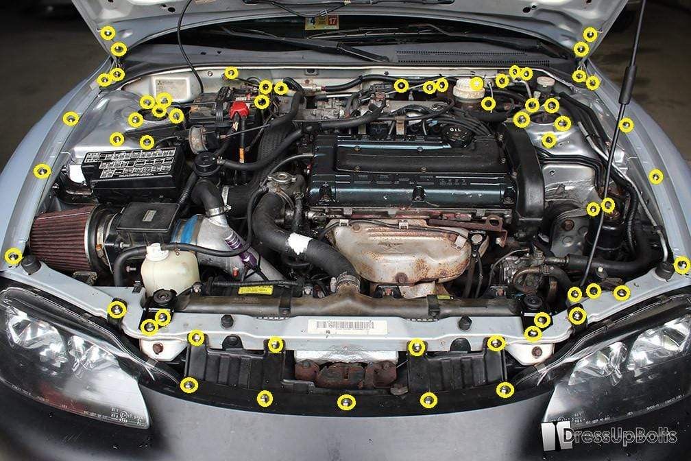 Mitsubishi 2G Eclipse DSM (1995-1999) Titanium Full Engine Bay Kit