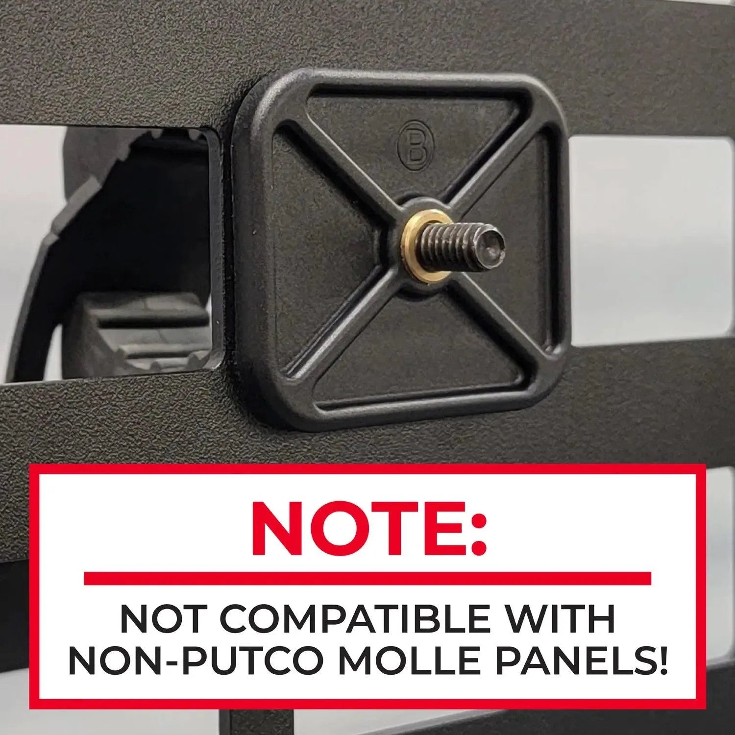 Putco Full Set of MOLLE Mount Grip kit (Set of 5 - x2 Small - x2 Medium - x1 Large)