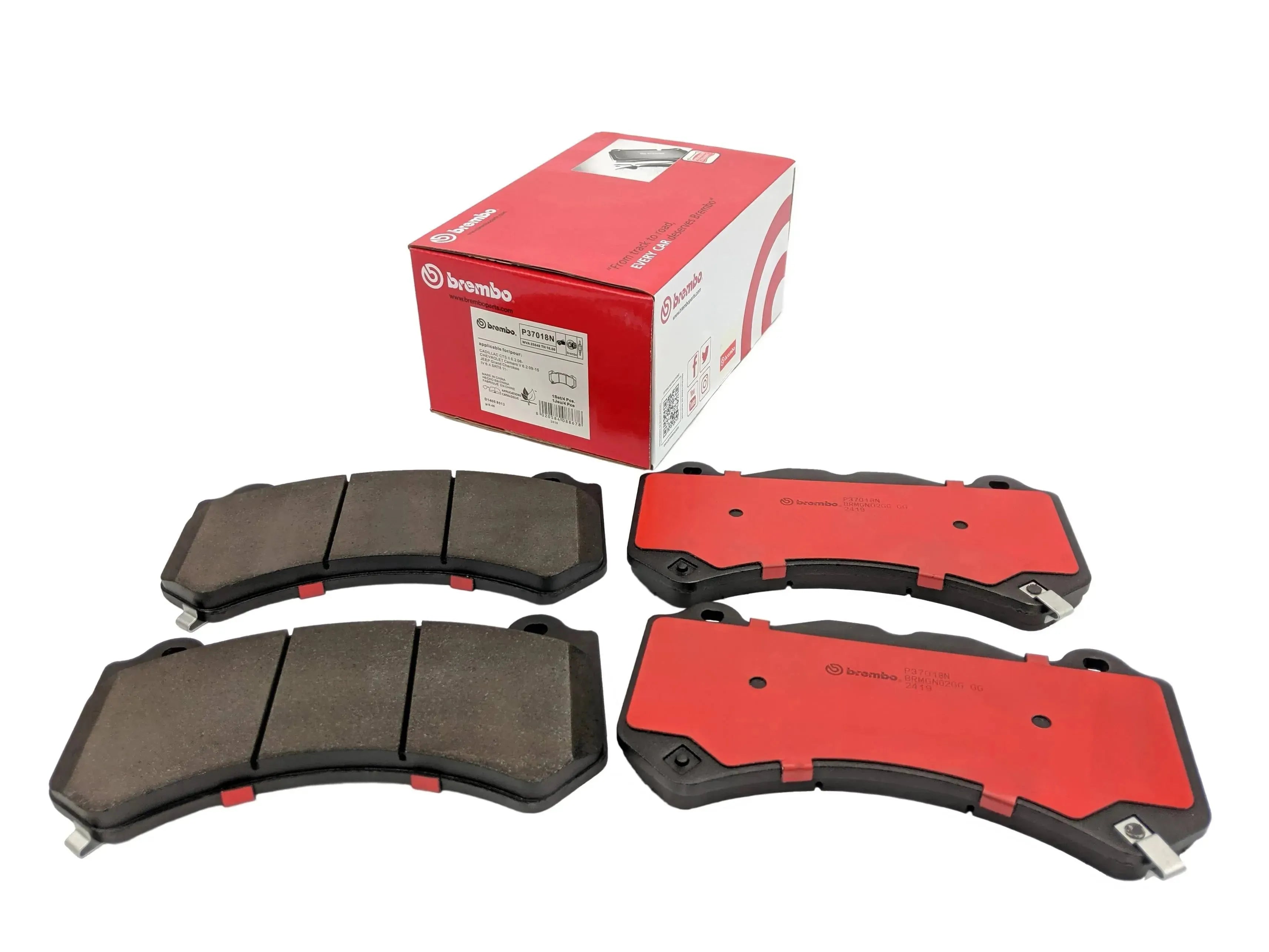 Brembo Low-Metalic Front Brake Pads 2015-2023 Dodge Charger / Challenger / 300 SRT 6 Piston