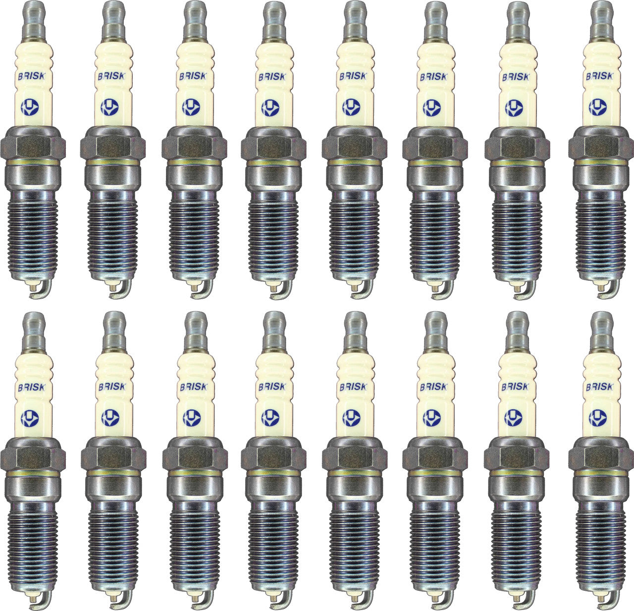 Brisk ER14YS Silver Racing Spark Plug Set Heat Range 14 Projected Tip for 09-25 5.7L VVT & 15-25 6.2L HEMI