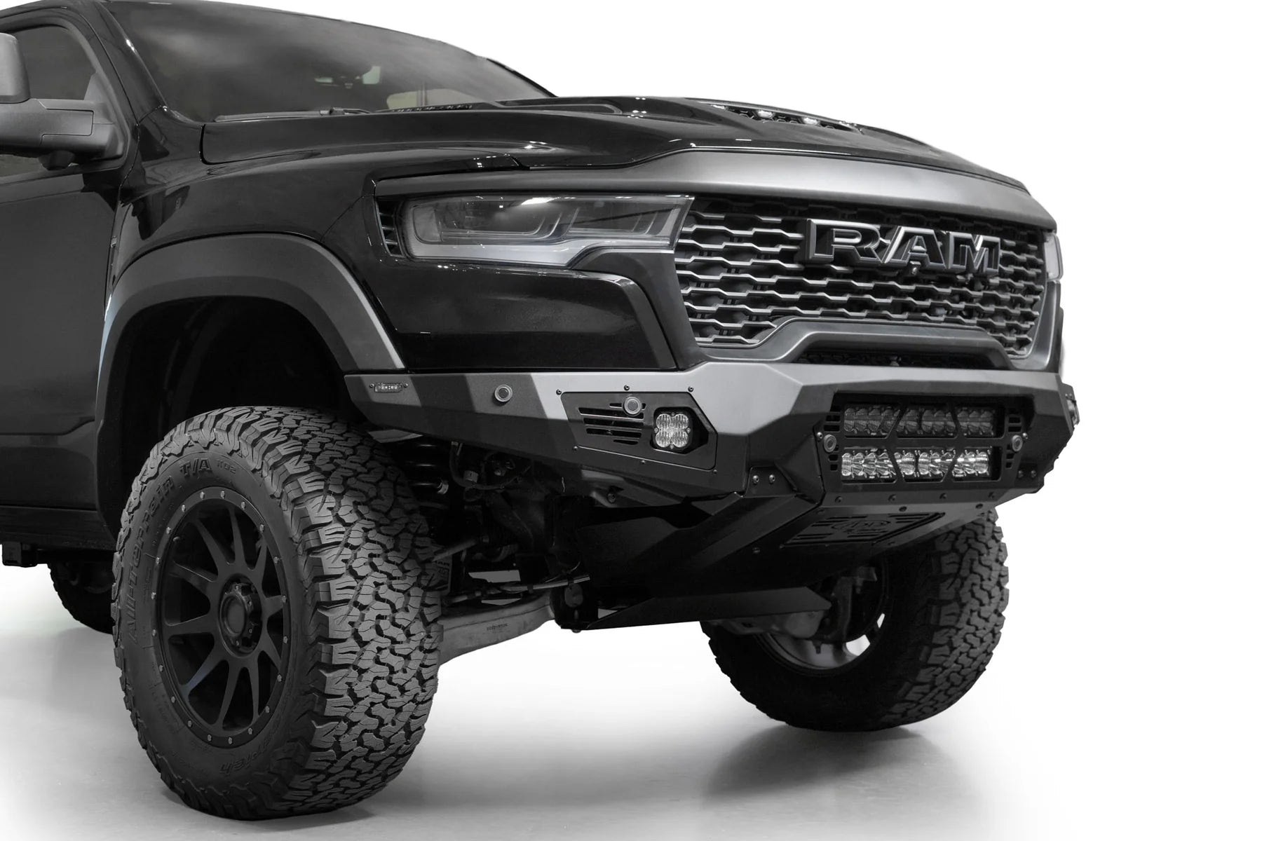 Addictive Desert Designs 2025-2026 Ram RHO Bomber Front Bumper (20 Inch Lights)