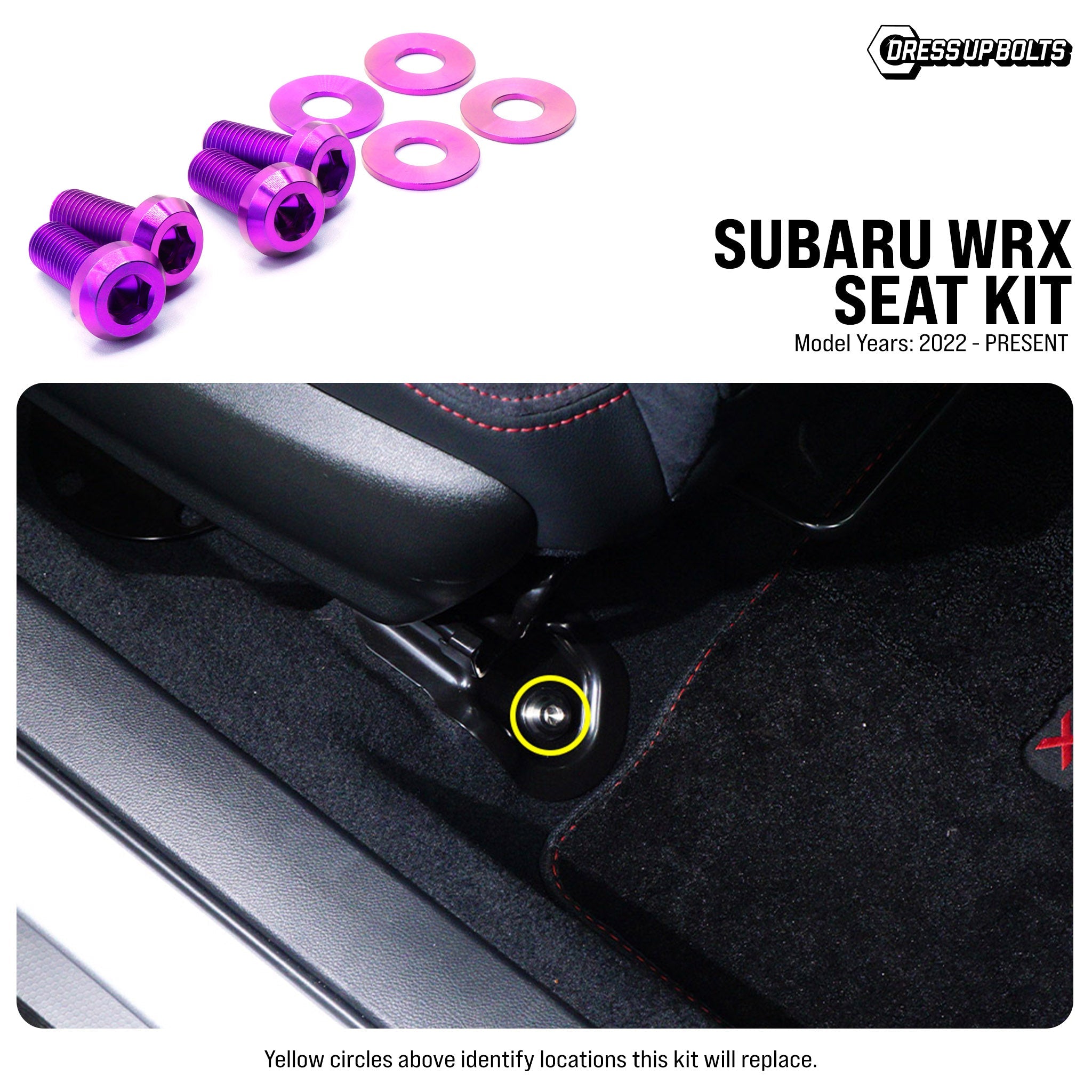 Titanium Hardware Seat Kit - Subaru WRX (2022+)