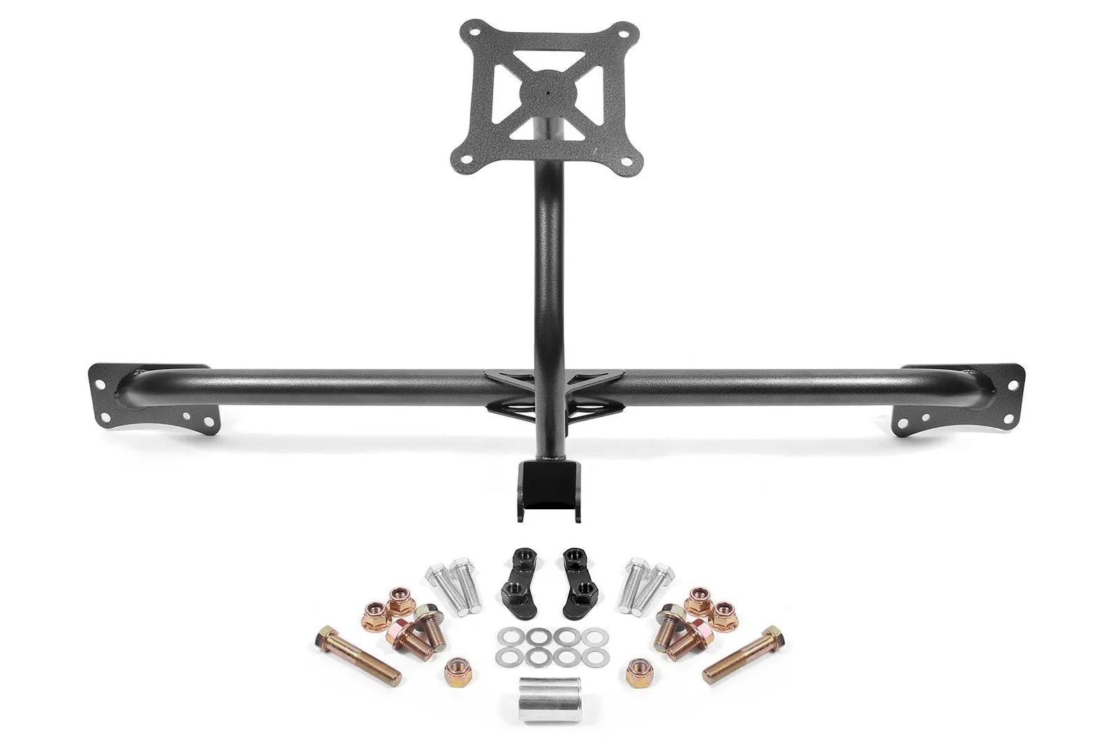 BMR 2015-2019 Ford Mustang Bolt-On Parachute Mount - Black Hammertone