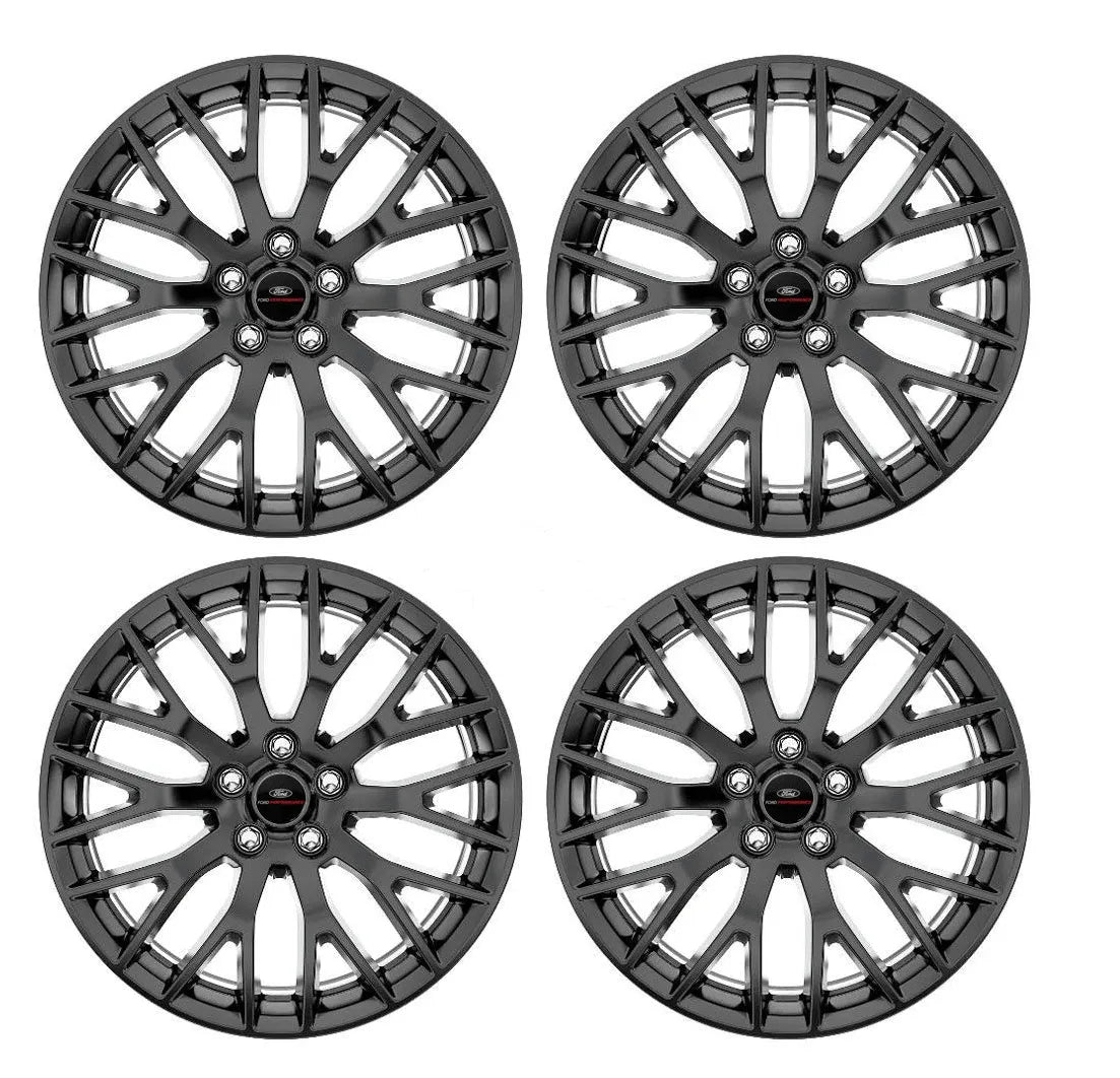 2015-2020 MUSTANG GT 19" X 9" & 19" X 9.5" PERFORMANCE PACK WHEEL SET WITH TPMS KIT - MATTE BLACK CLEAR-COATED
