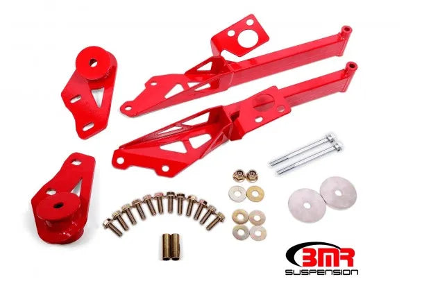BMR Suspension Mustang S550 IRS Subframe Support Brace (Red) (2015+)
