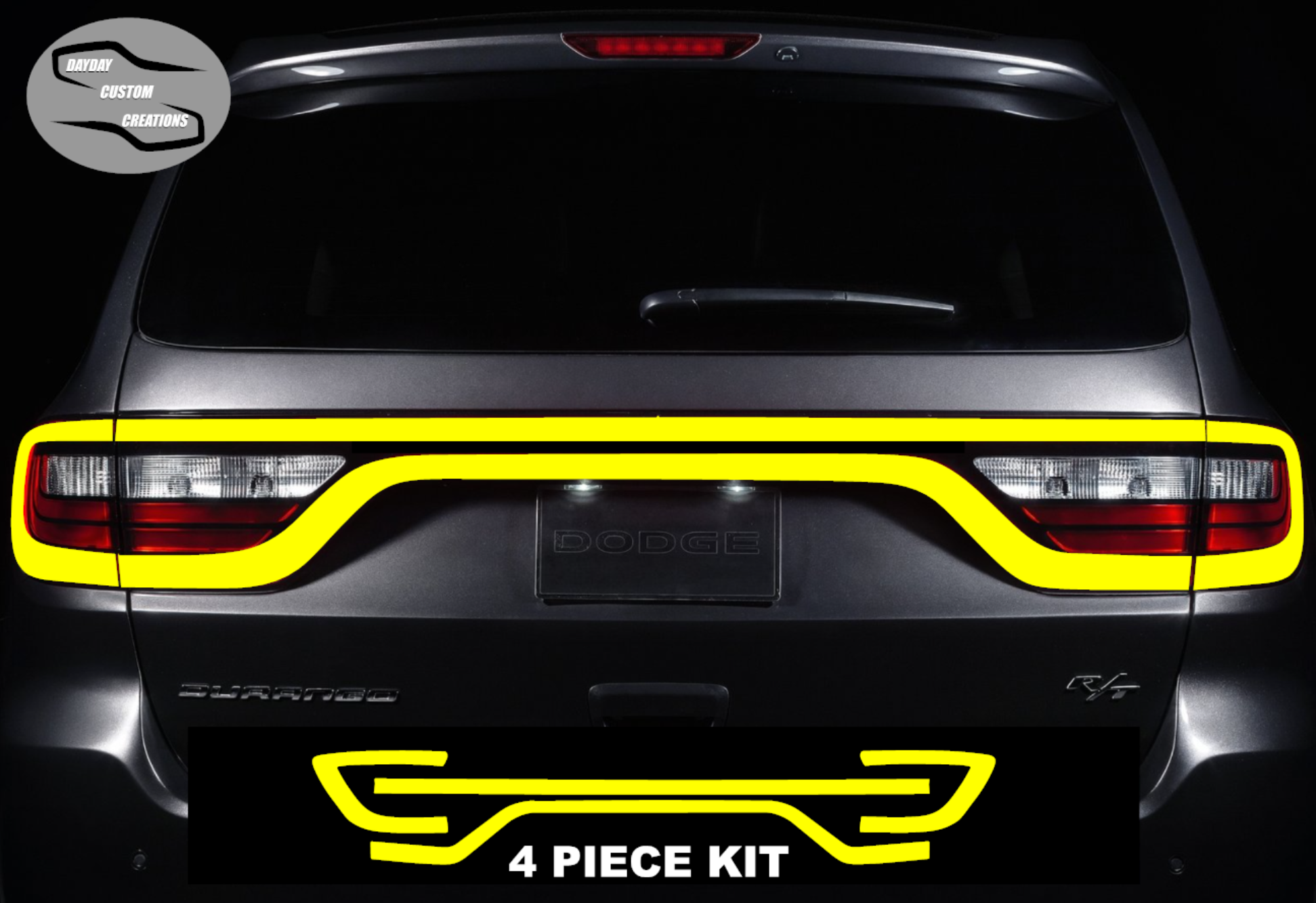 14-25 Dodge Durango Colored Taillight Tint Overlay