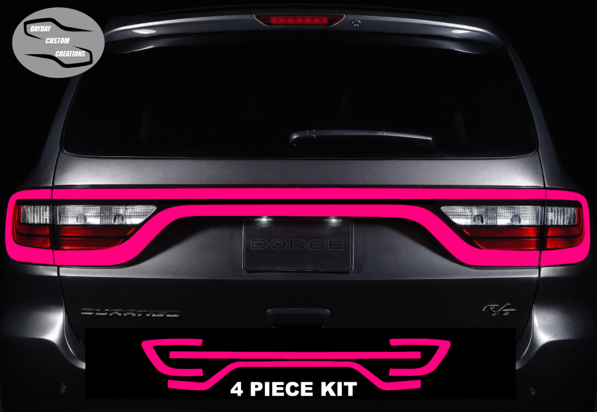 14-25 Dodge Durango Colored Taillight Tint Overlay